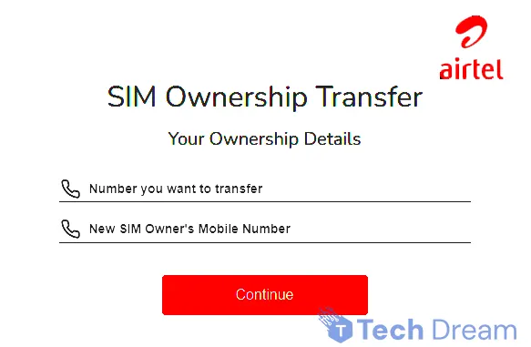 Airtel SIM ownership transfer process 2024