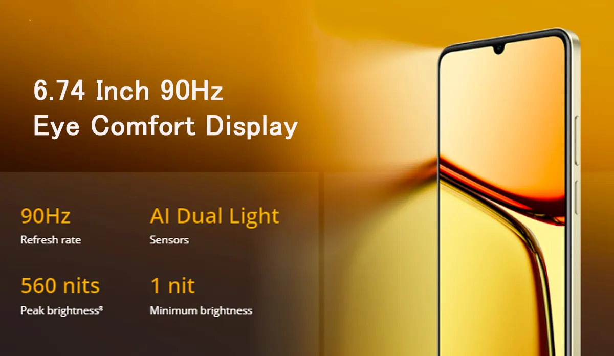 Realme C61 display