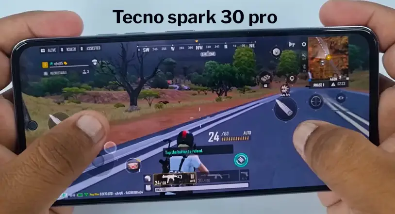 Tecno spark 30 pro Smartphone new State PUBG gaming test