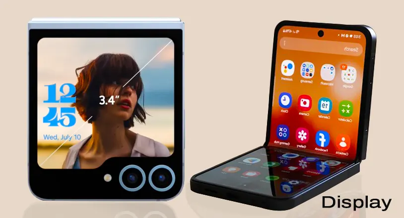 samsung galaxy z flip 6 display Cover and main