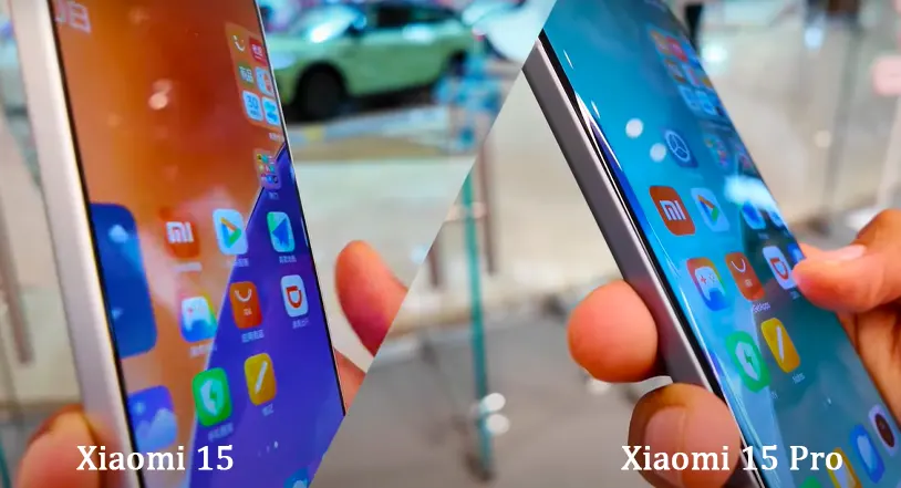 Xiaomi 15 vs Xiaomi 15 Pro display comparations