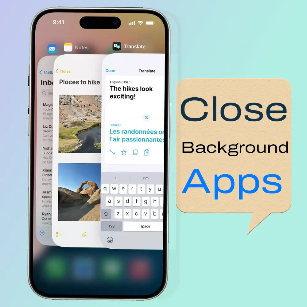 Close Background Apps for cool you iPhone fast