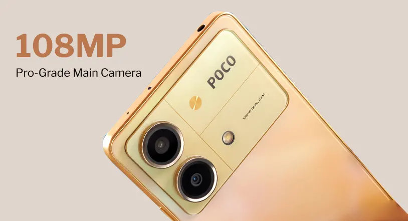 108 MP Pro grade main camera