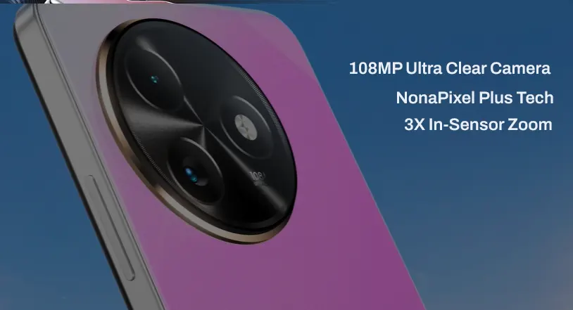 Itel S24 features a 108MP main camera for ultra-clear photos and an 8MP selfie camera