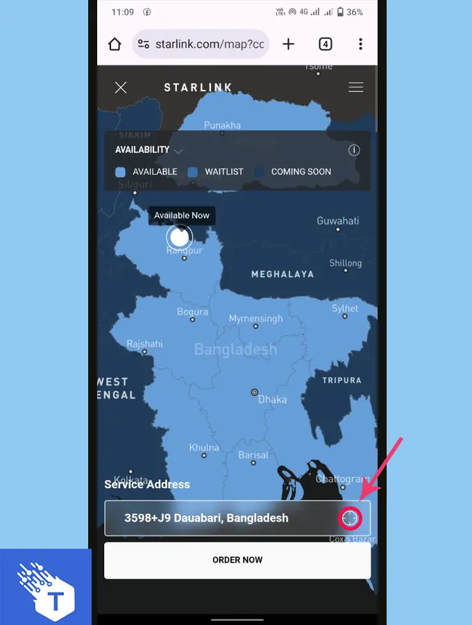 How to Order Starlink in Bangladesh - step 1