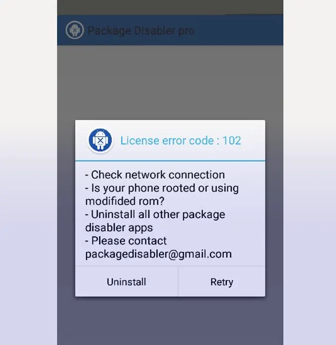 Error Code 102 – Internal Storage or Permission Issue